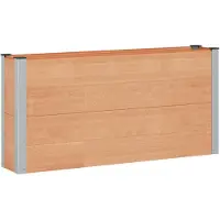 Syfax Jardinière surélevée Marron 150 x 30 x 72 cm