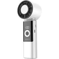 OEM Ventilateur portable pour le camping, la plage, la randonnée et le bureau - design léger avec batterie rechargeable - blanc, dimensions : 18,3 x 5,6 x 5,6 cm