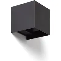 LEDKIA Applique Murale Extérieure Led 6w Pc Double Éclairage Onis Noir