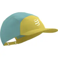 Compressport Casquette 5 Panel Jaune Bleu