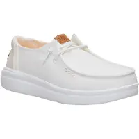 HEY DUDE Wendy Rise Chambray Grid Couleur Blanc
