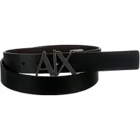 Armani Exchange Ceinture marron / noir / argent