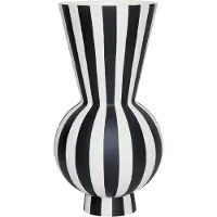 OYOY Vase Toppu rond blanc/noir