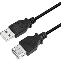 Logilink CU0011B Câble d'extension USB 2.0, noir, 3,0 m