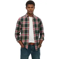 Superdry Vintage Long Sleeve Shirt Vert 2XL Homme