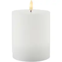 Sirius Home Bougie LED Sille, 12.5 cm, Blanc, Rechargeable