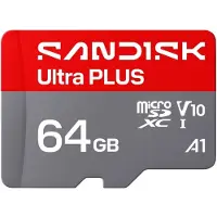 SanDisk Carte mémoire microSDXC Ultra Plus 64 Go UHS-I