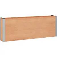Syfax Jardinière surélevée Marron 200 x 30 x 72 cm WPC et Aluminium
