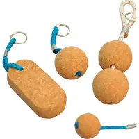 Talamex Cork Key Ring 2 Balls 53 Mm 10 Units Vert