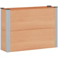 Syfax Jardinière surélevée Marron 100 x 30 x 72 cm