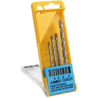Rex Sport Rex Set de 4 forets béton Jumbo 4, 5, 6, 8 mm