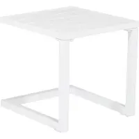 Happy Garden Table d'appoint BARBADOS en aluminium blanc
