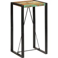 vidaXL Table de bar 60x55x110 cm Vieux bois massif