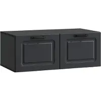 Syfax Meuble TV mural Noir 78,5 x 41 x 30 cm Bois d'ingénierie