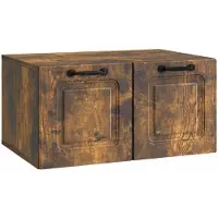 Syfax Meuble TV mural Chêne fumé 59,5 x 41 x 30 cm Bois d'ingénierie