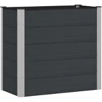 Syfax Jardinière surélevée Noir 100 x 50 x 91 cm