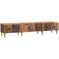 Syfax Meuble TV Bois ancien 147 x 34,5 x 30 cm Bois d'ingénierie
