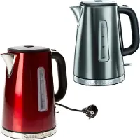 Russell Hobbs Bouilloire 2400W 1.7 litres sans fil bleu-noir-acier inoxydable 23211-70 LUNA MOONLIGHT GREY
