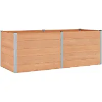 Syfax Jardinière surélevée Marron 250 x 100 x 91 cm