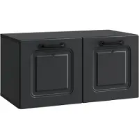 Syfax Meuble TV mural Noir 59,5 x 31 x 30 cm Bois d'ingénierie