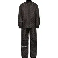 CeLaVi Ensemble thermique basique uni enfants - Noir