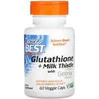 Doctors Best , Glutathion + Chardon-Marie, 60 Gélules Végétales