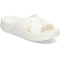 Crocs Cross Strap Slides Blanc EU 37-38 Femme