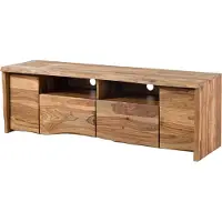 MASSIVMOEBEL24.DE MASSIVMOEBEL24 | PURE SHEESHAM #222 Meuble TV en bois de sheesham - laqué-sablé / naturel 178x48x58