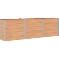 Syfax Jardinière surélevée Marron 300 x 50 x 91 cm