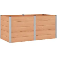Syfax Jardinière surélevée Marron 200 x 100 x 91 cm