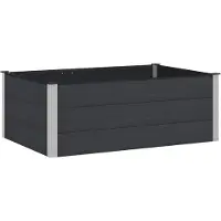 Syfax Jardinière surélevée Noir 150 x 100 x 54 cm
