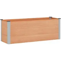 Syfax Jardinière surélevée Marron 150 x 50 x 54 cm