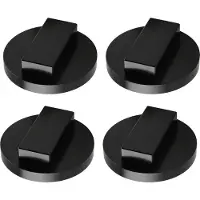 INF Coussinets en caoutchouc pour cric de voiture pour BMW et MINI, paquet de 4 Black