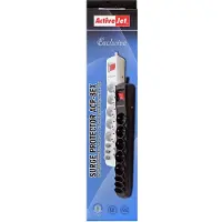 ActiveJet Apn-8g/3m-gr 9 Outlets Power Strip 3 M Blanc One Size / EU Plug 220V