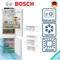 Bosch Serie 4 KIV86VSE0 réfrigérateur-congélateur Intégré 267 L E Blanc