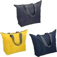 Dunlop , Sac de voyage et de shopping pliable avec poignées confortables, jaune