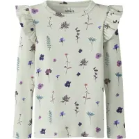 Name it T-Shirt bleu cyan / gris clair / aubergine / prune