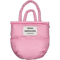 MADS NORGAARD COPENHAGEN Cabas rose / blanc