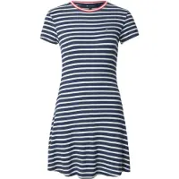 Tommy Hilfiger Robe d’été 'Fit And Flare Mini' bleu marine / rouge / blanc