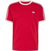 Adidas Drop Needle 3-stripes T-shirt Homme - T-Shirts, Rouge - Taille S - Jersey de coton