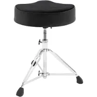 StarTech.com Tabouret de batterie Drum Throne - Réglable en hauteur - 45 à 68 cm - Capacité de charge de 100 kg - Trépied pliable - Assise rembourrée enPolyuréthane- Dimensions : 43,5 × 10 cm
