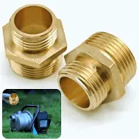 OEM Adaptateurs mâles 1" NPT x 3/4" NPT pour tuyau d'arrosage, raccord étanche, adaptateurs en laiton pour pompes à poser à plat, tuyau d'arrosage, conduite d'eau, conduite extérieure (lot de 2)