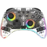 Deltaco Gaming GAM-198-T, manette de jeu, Nintendo Switch, Nintendo Switch 2, Nintendo Switch OLED, Android, PC, bouton Turbo, bouton Home, D-Pad, multicolore, filaire et sans fil, Bluetooth/USB