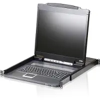 Aten CL3000N Console KVM, 48cm LCD, VGA, PS/2-USB, port USB, LED HG-Bel, US-Layout