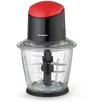 Heinner HMC-K500BKR, Processeur d'aliments, Rouge, Noir, Transparent