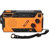 Extralink Radio d'urgence à énergie solaire et à manivelle, 4000 mAh, batterie externe, LED