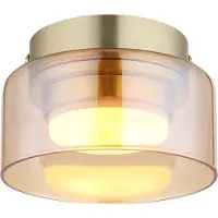 Globo Lampe de plafond à design Higgins Or