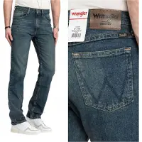 Wrangler | Jean droit pour hommes, couleur bleu "River Regular", taille W40, longueur L33