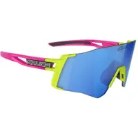 Salice 026S - SMALL FUCHSIA - LIME/RW BLUE IDRO HC cat. Taille unique Lunettes pour femmes Lunettes de soleil