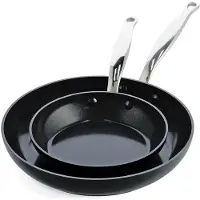 Greenpan Barcelona Koekenpan Set van 2 20+28cm zwart, Poêle + casserole, Noir